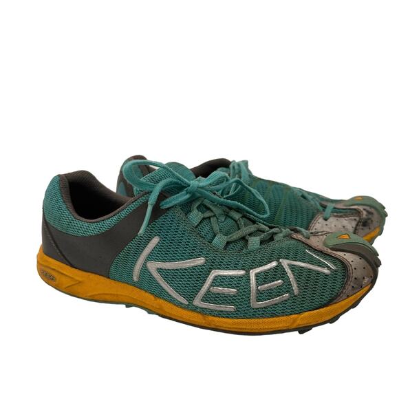 Keen Women's A86 Turquoise Mint Trail Mountain Running Terrain Size 8.5 - Picture 1 of 8